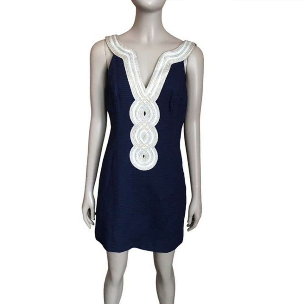 Lilly Pulitzer Trur Navy Valley Dress - Picture 2 of 3